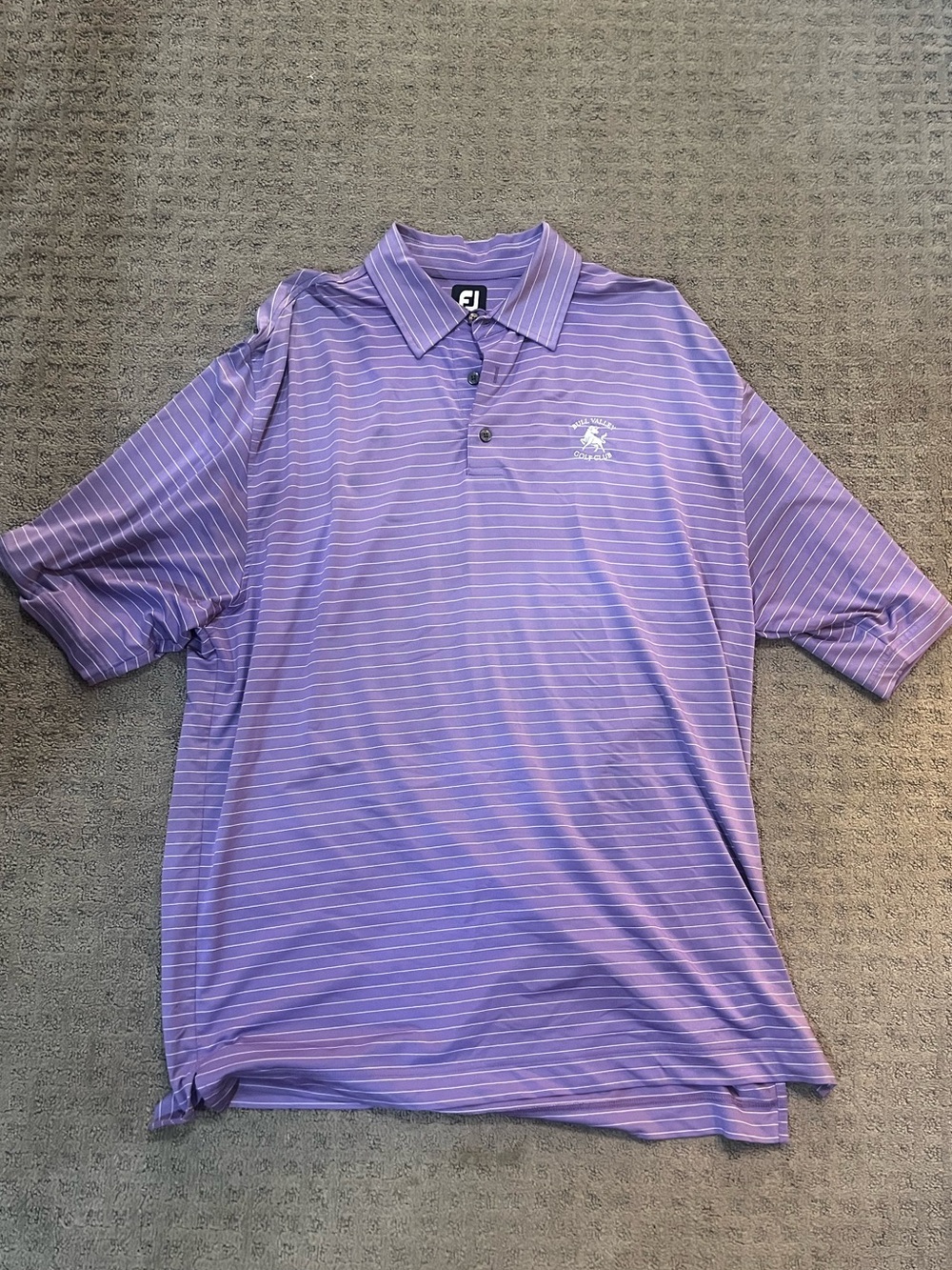 FootJoy Men’s Lavender Striped Golf Polo